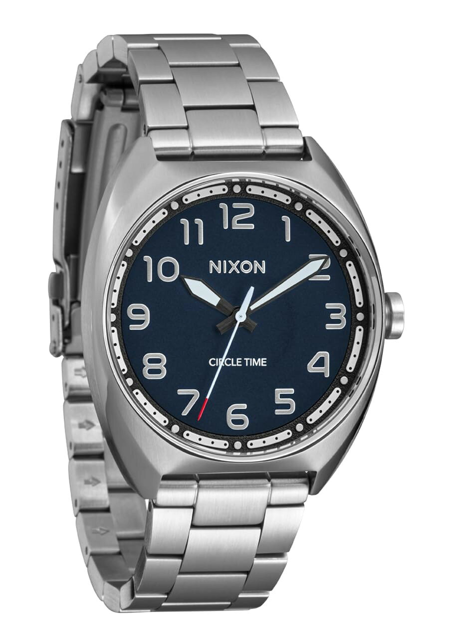 NIXON Mullet Stainless Steel 腕時計 シルバー/ティール文字盤 クオーツ メンズ 100m防水 38mm A1401