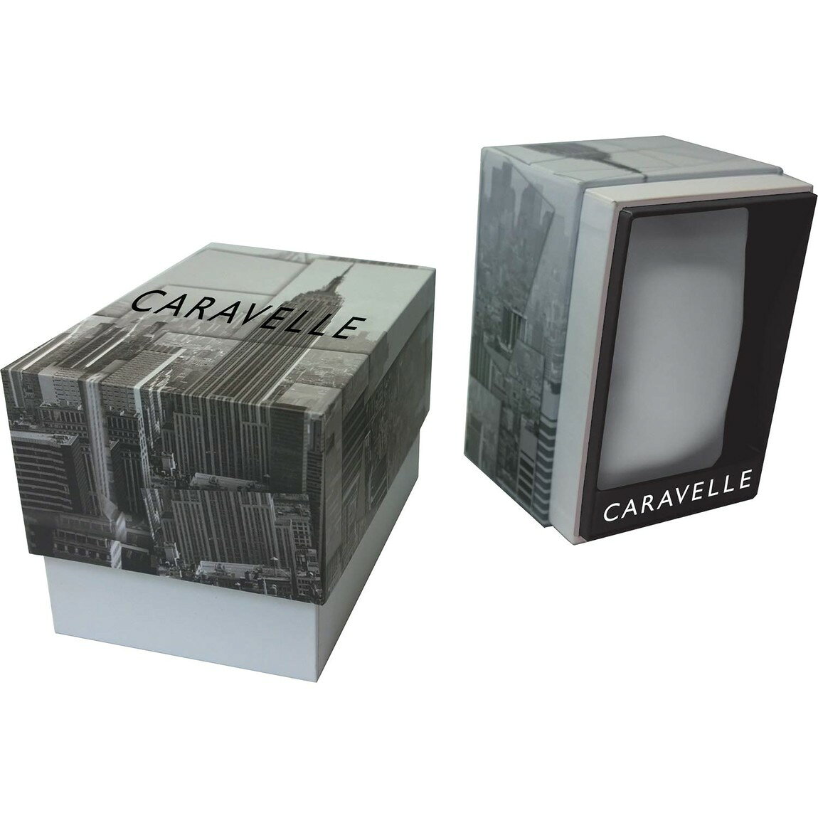 BasqueバスクのCaravelle by Bulova Min/Max 腕時計 メンズ ブラックIP ステンレススチール ディープブルー文字盤 クオーツ 45C116｜アングル2