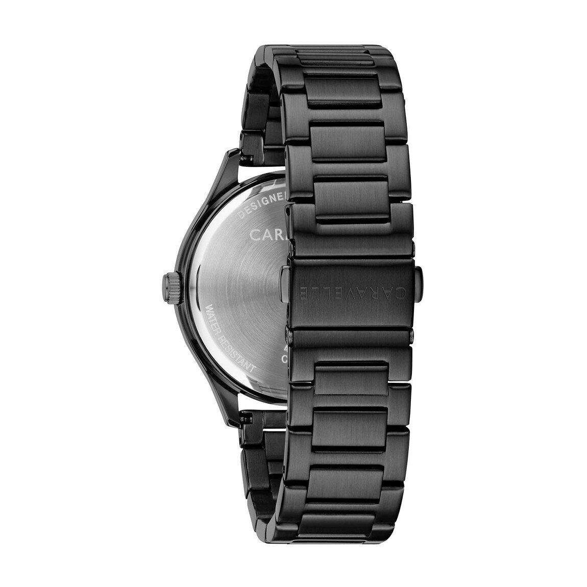BasqueバスクのCaravelle by Bulova Min/Max 腕時計 メンズ ブラックIP ステンレススチール ディープブルー文字盤 クオーツ 45C116｜アングル3
