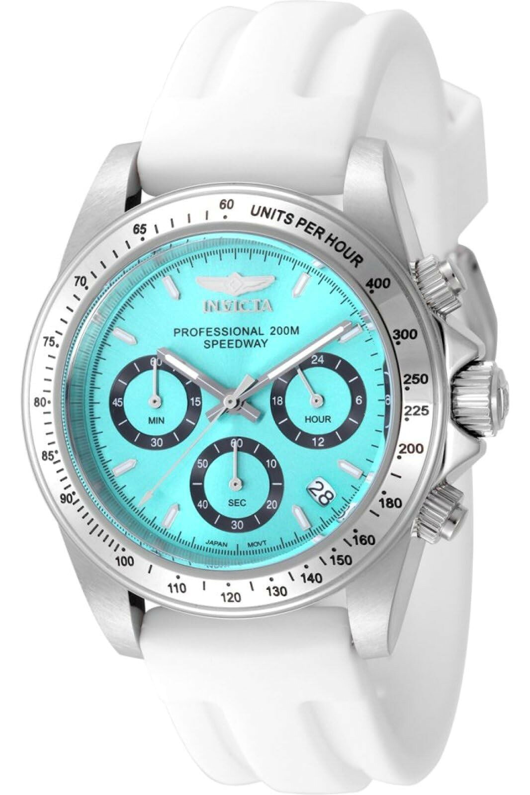 Invicta Speedway 腕時計 メンズ 39.5mm ステンレススチール ティファニーブルー文字盤 クオーツ VD53