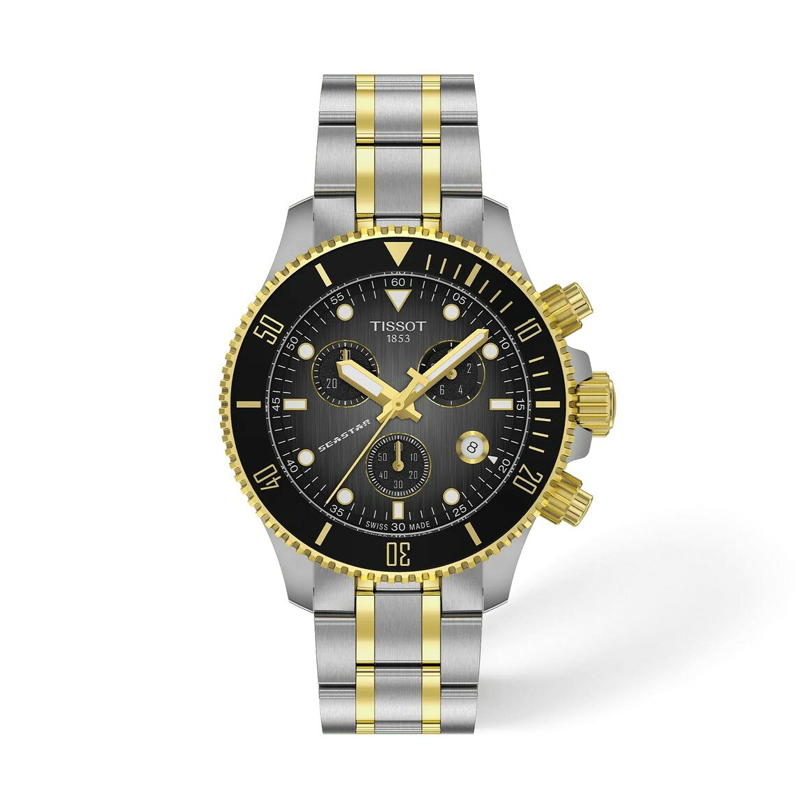 Tissot Seastar 1000 Quartz Chronograph 38mm 腕時計 メンズ クオーツ クロノグラフ ステンレス 30気圧防水