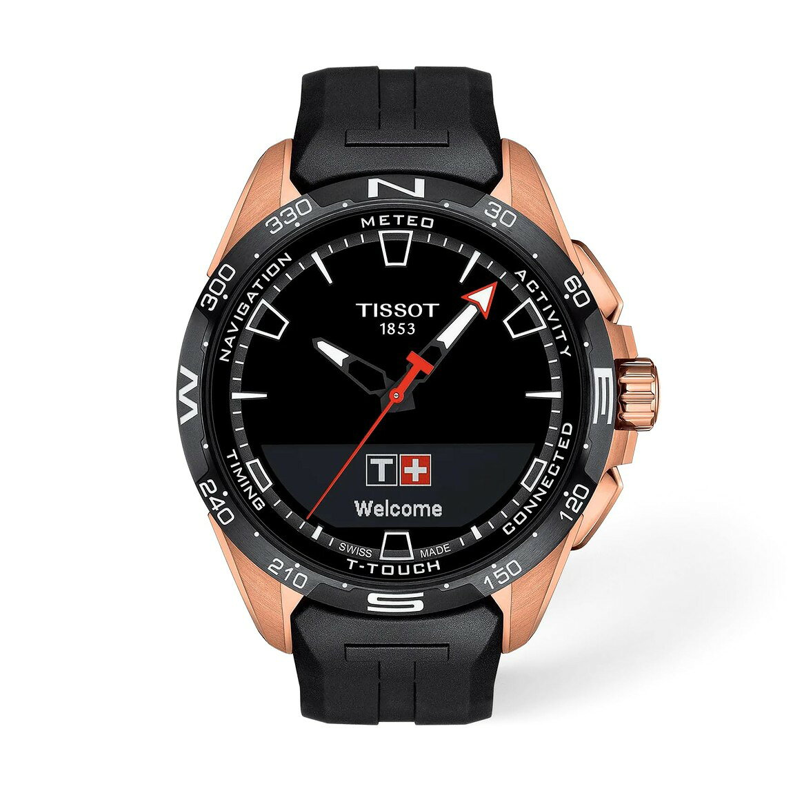 Tissot T-Touch Connect Solar 腕時計 ユニセックス ブラック文字盤 チタン ソーラー クオーツ T1214204705102