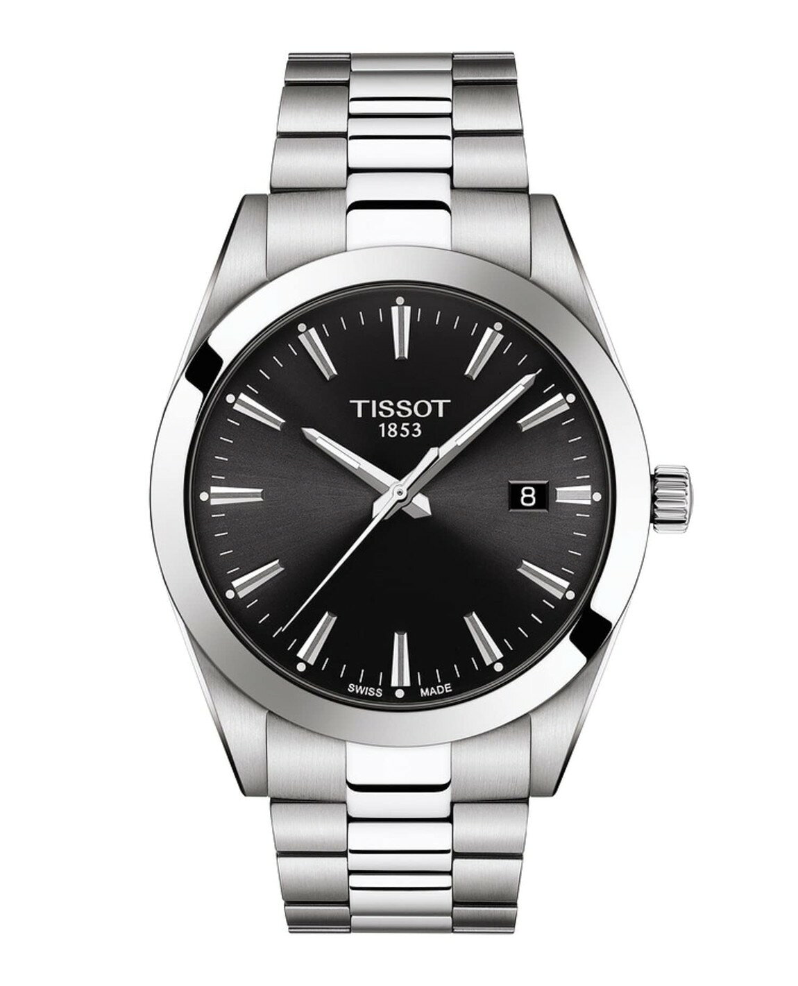 Tissot Gentleman 腕時計 メンズ ステンレススチール グレー文字盤 クオーツ T1274101105100