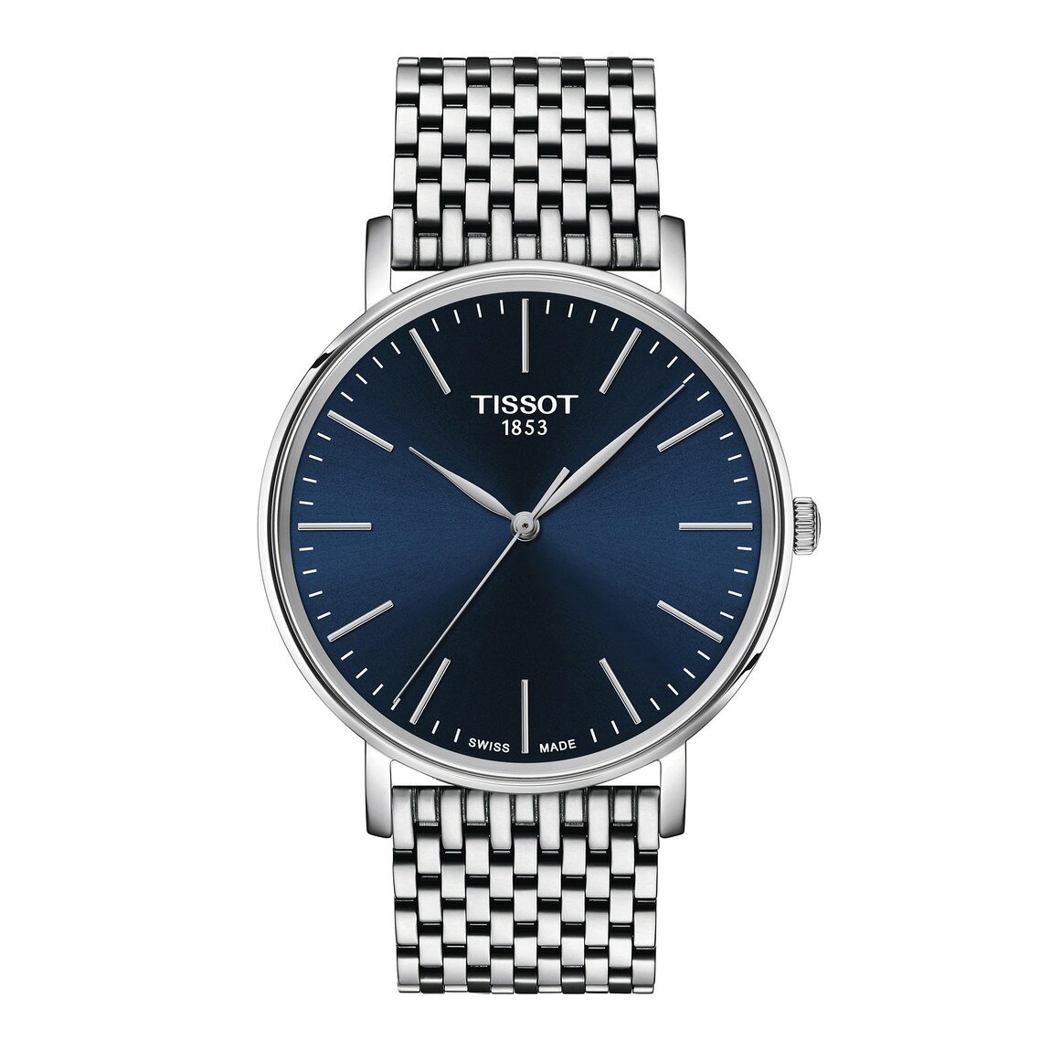 Tissot Everytime 40mm 腕時計 グレー文字盤 ステンレススチール クオーツ ユニセックス T1434101104100