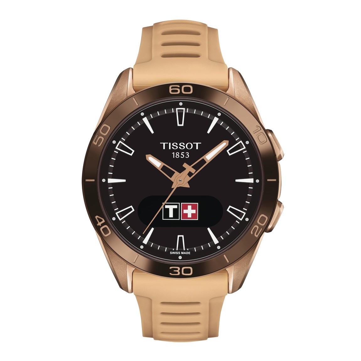 Tissot T-Touch Connect Sport 腕時計 男女兼用 チタン ローズゴールドPVD ソーラークオーツ T1534204705105