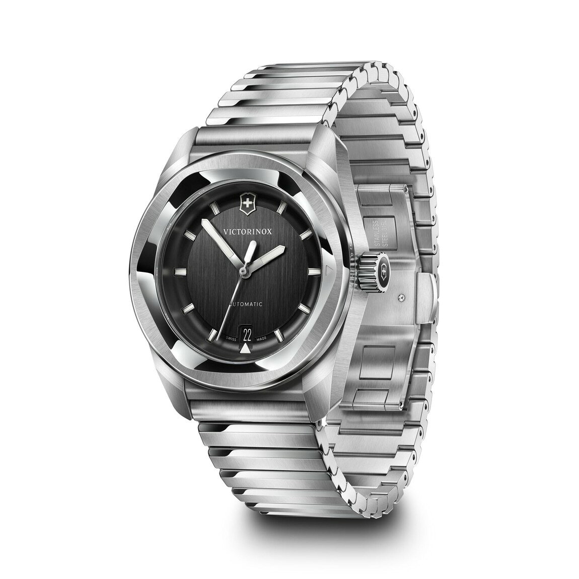Victorinox Concept One Automatic 腕時計 ブラック文字盤 自動巻き メンズ 39mm ステンレス 242059