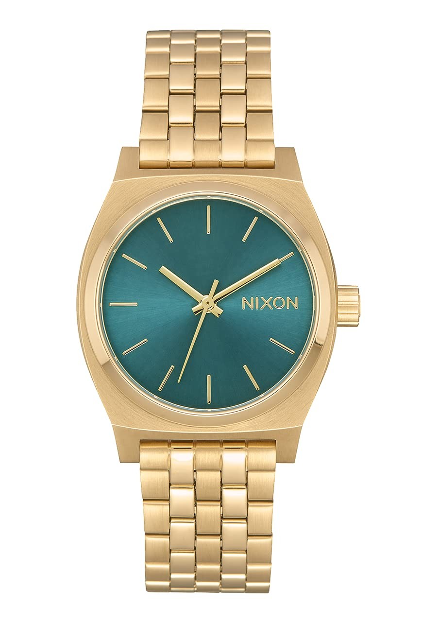 NIXON Medium Time Teller 腕時計 レディース ゴールド文字盤 ゴールドステンレスベルト 日本製クオーツ A11302626
