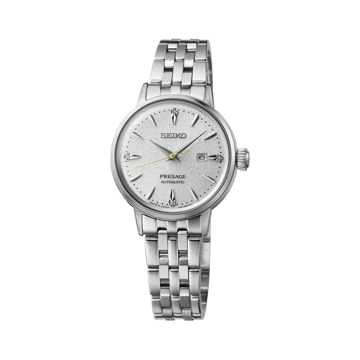 SEIKO Presage Cocktail Time 腕時計 レディース ホワイト文字盤 ダイヤモンド 自動巻き ステンレス SRE017