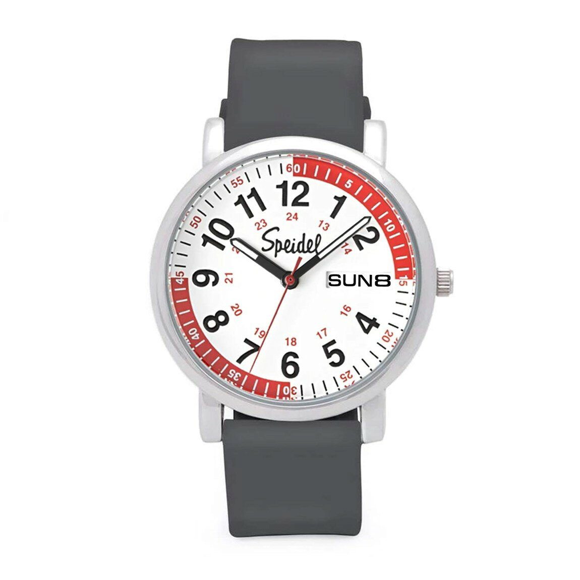 Speidel Scrub Watch Pulsometer 30 V2 腕時計 グレー ホワイト文字盤 クオーツ ユニセックス