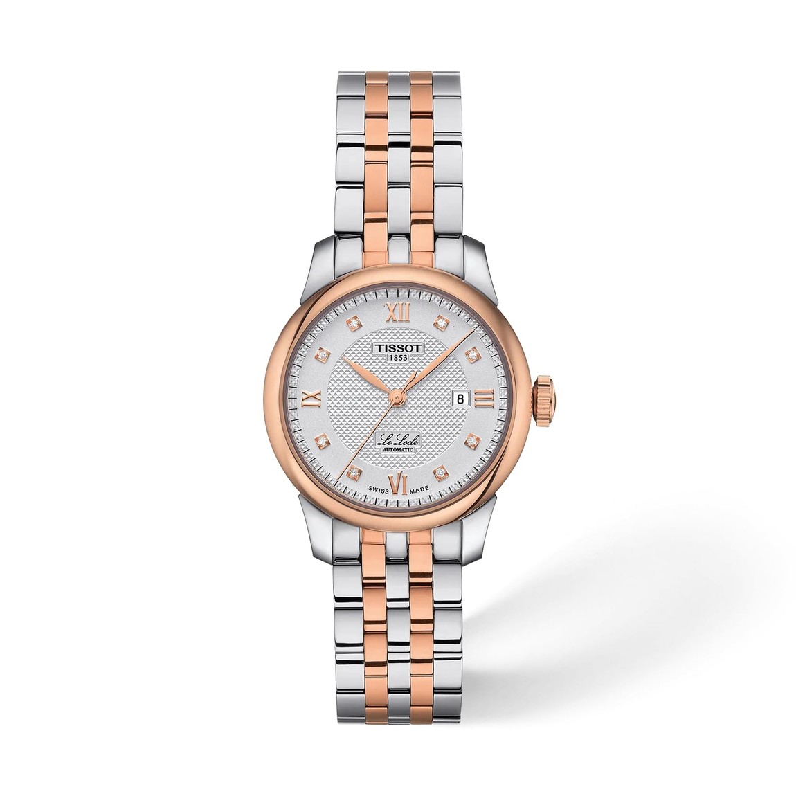 Tissot Le Locle Automatic Lady 腕時計 29mm ローズゴールドPVD ダイヤ マザーオブパール 自動巻き レディース
