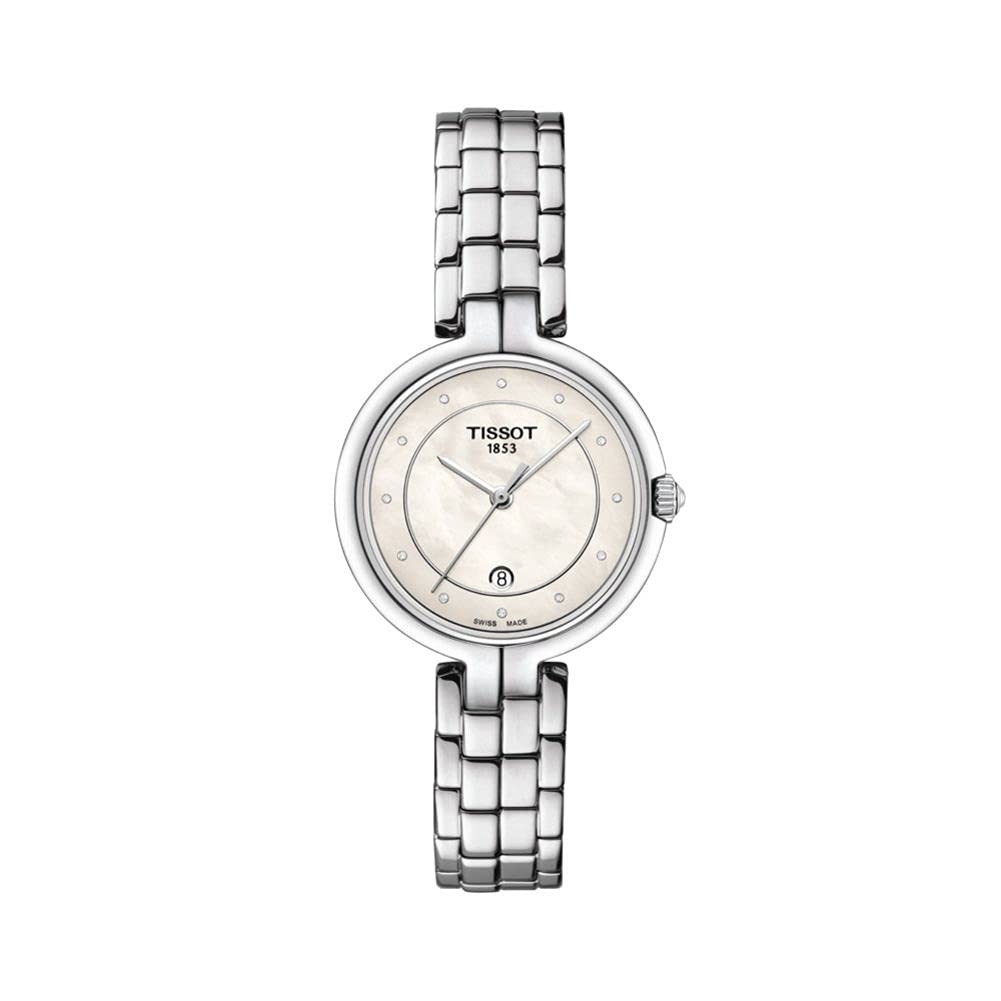 Tissot Flamingo 腕時計 レディース グレー 文字盤ダイヤモンド クオーツ T0942101111601