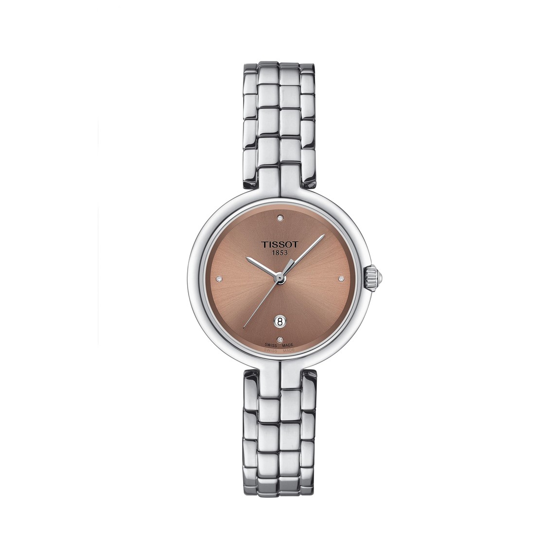 Tissot Flamingo 腕時計 レディース グレー文字盤 クオーツ ステンレス T0942101133600