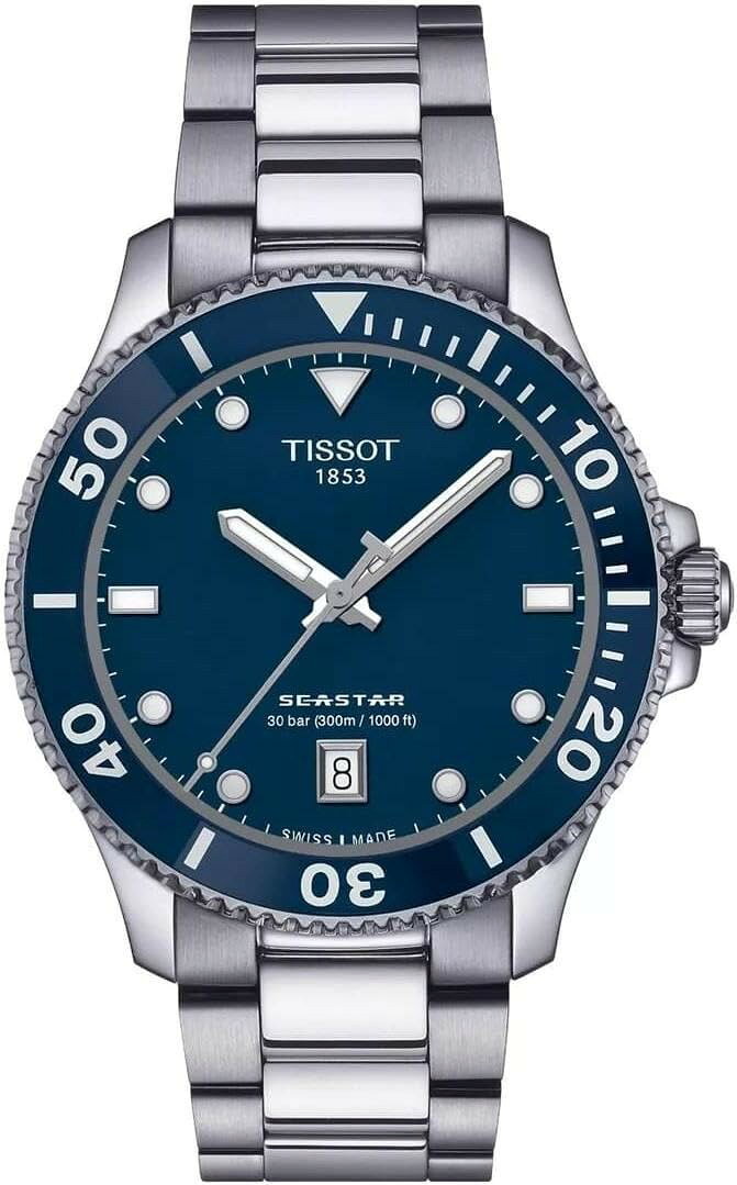 Tissot Seastar 1000 40mm 腕時計 グレー文字盤 クオーツ ユニセックス ステンレス T1204101104100
