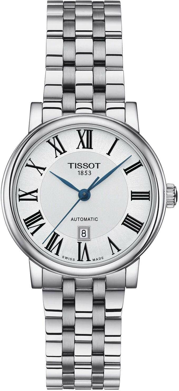 Tissot Carson Premium Automatic Lady 腕時計 レディース シルバー文字盤 ステンレス 自動巻き T1222071103300