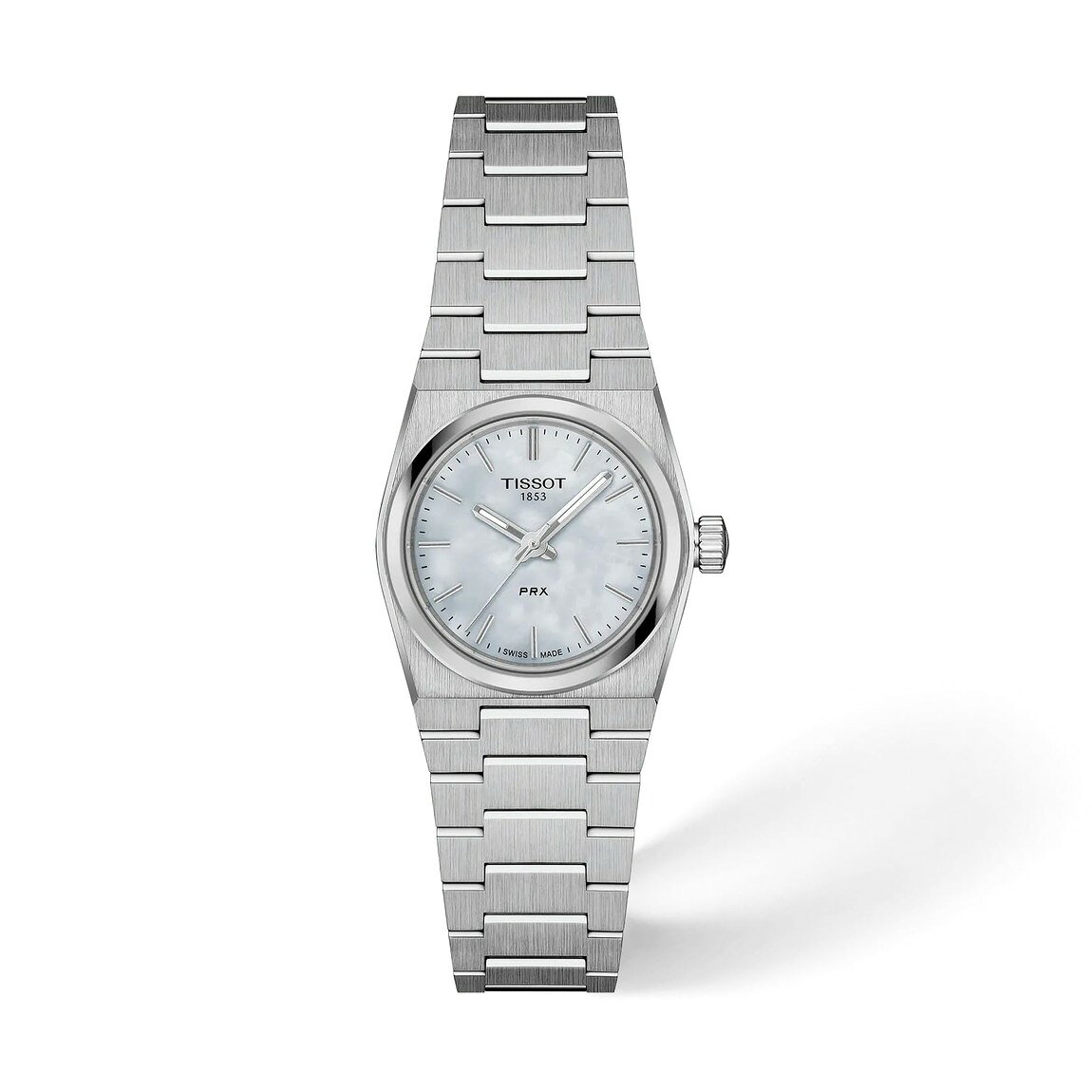 Tissot PRX 25mm 腕時計 クォーツ レディース ステンレススチール ホワイト文字盤 T1370101111100