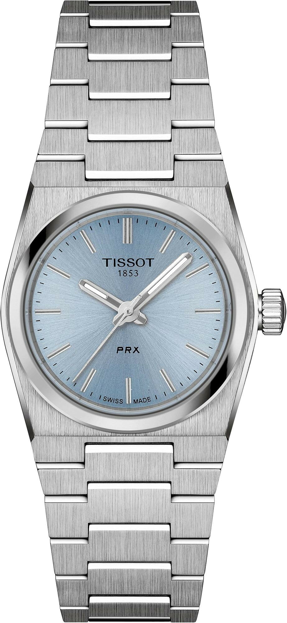 Tissot PRX Quartz 25mm 腕時計 レディース ステンレススチール アイスブルー文字盤 スイス製クォーツ T1370101135100