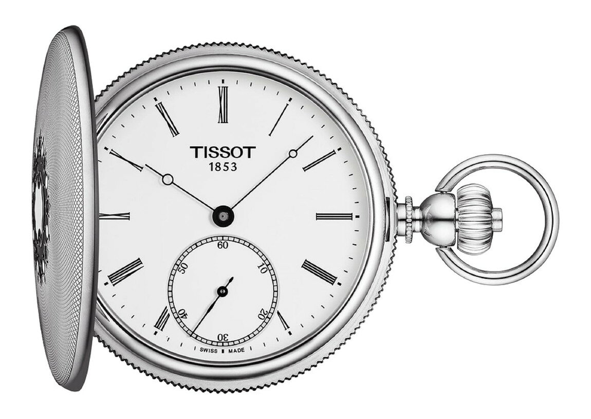 Tissot Savonnette Mechanical 腕時計 懐中時計 ホワイト文字盤 機械式 ステンレススチール