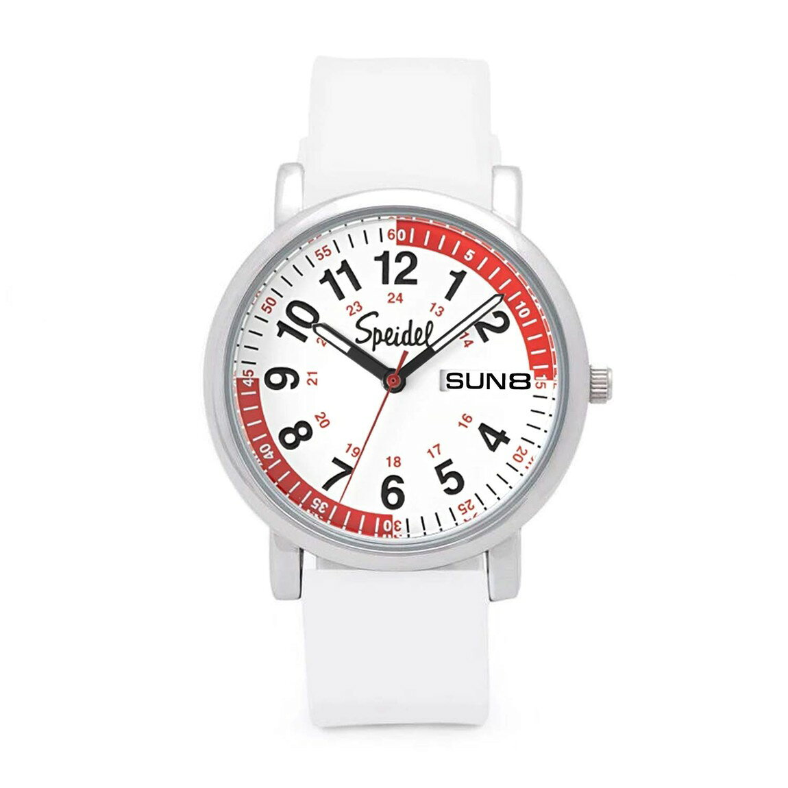 Speidel Scrub Watch Pulsometer 30 V2 腕時計 ホワイト文字盤 クオーツ ユニセックス シリコンバンド