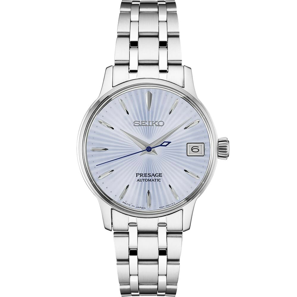 SEIKO Presage 腕時計 レディース アイスブルー文字盤 自動巻き ステンレス 50m防水 SRP841