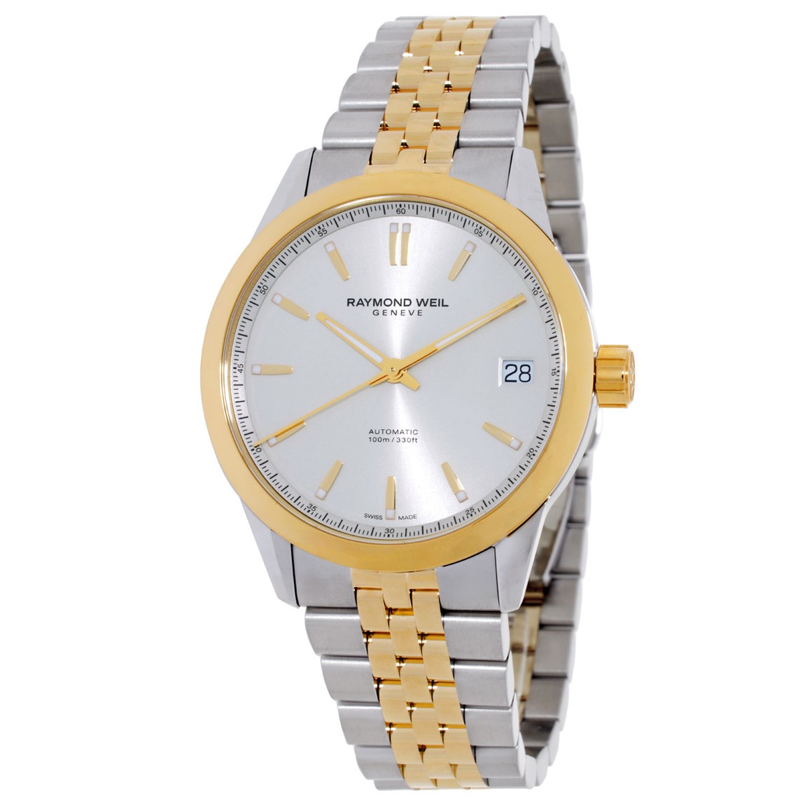 Raymond Weil Freelancer 腕時計 自動巻 クリーム文字盤 40mm メンズ 2741-STP-64001