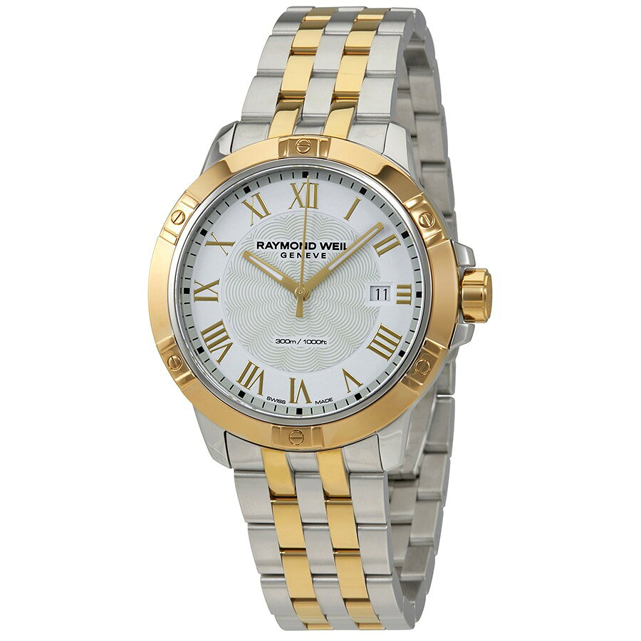 Raymond Weil Tango 腕時計 ホワイト文字盤 クオーツ メンズ ツートーン 8160-STP-00308