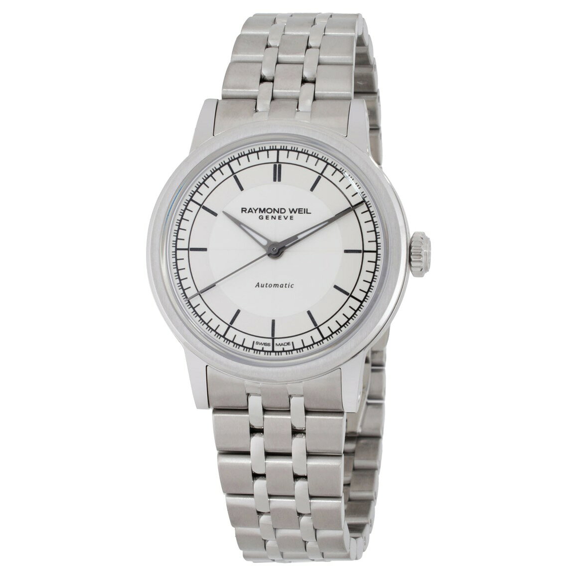 Raymond Weil Millesime 腕時計 レディース 自動巻 クリーム文字盤 ステンレス ダイヤモンド 2125-STS-64001