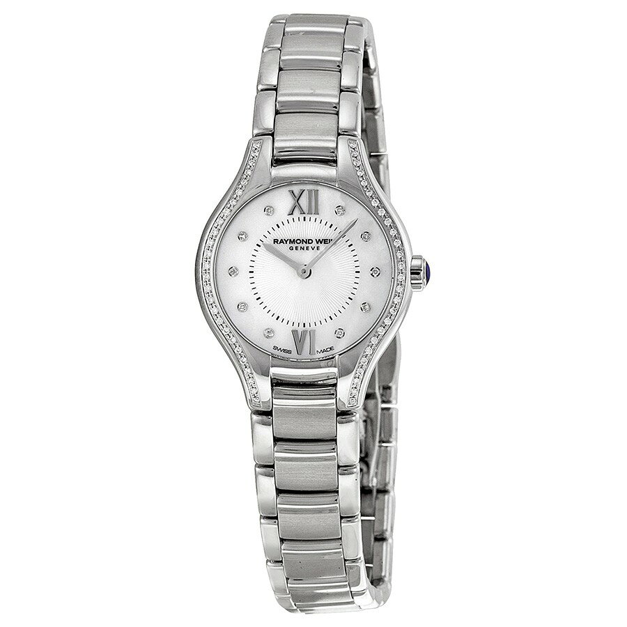 Raymond Weil Noemia 腕時計 レディース マザーオブパール ダイヤ文字盤 ダイヤモンドベゼル クオーツ 5124-STS-00985