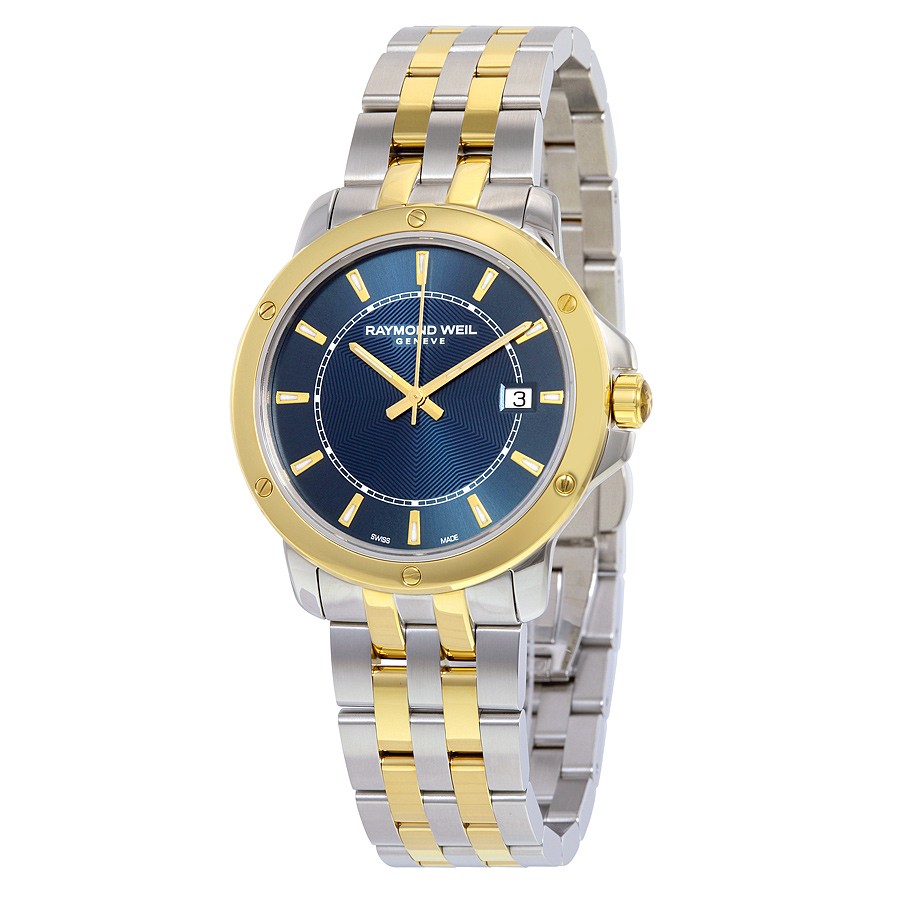 Raymond Weil Tango 腕時計 ブルー文字盤 コンビベルト クオーツ メンズ RW-5591-STP-50001