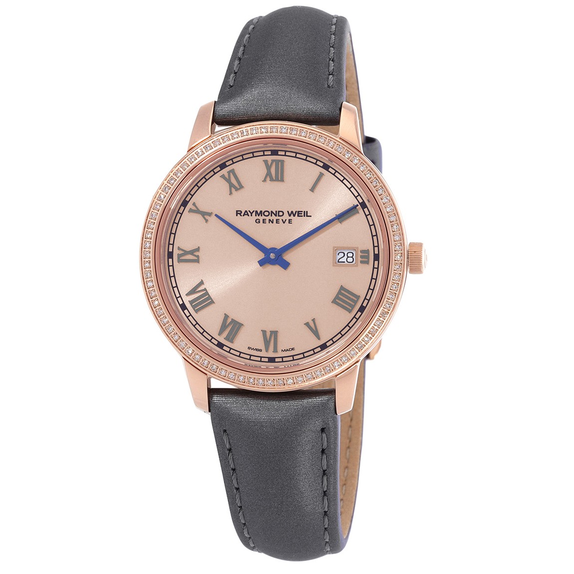 Raymond Weil Toccata 腕時計 レディース ローズ文字盤 クオーツ ダイヤモンド 5385-C5S-00859