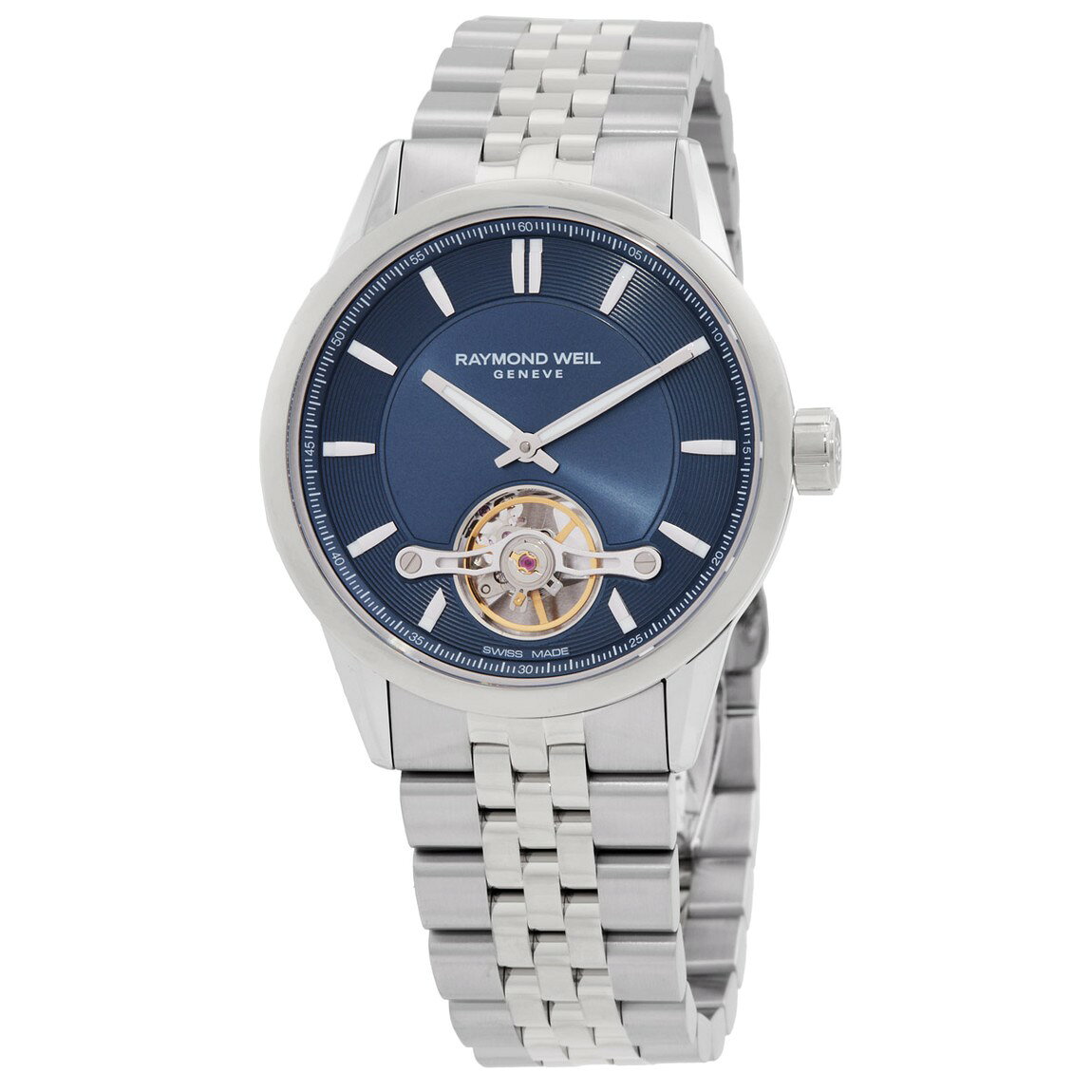Raymond Weil Freelancer 腕時計 ブルー文字盤 自動巻き ステンレス メンズ 2781-ST-50051