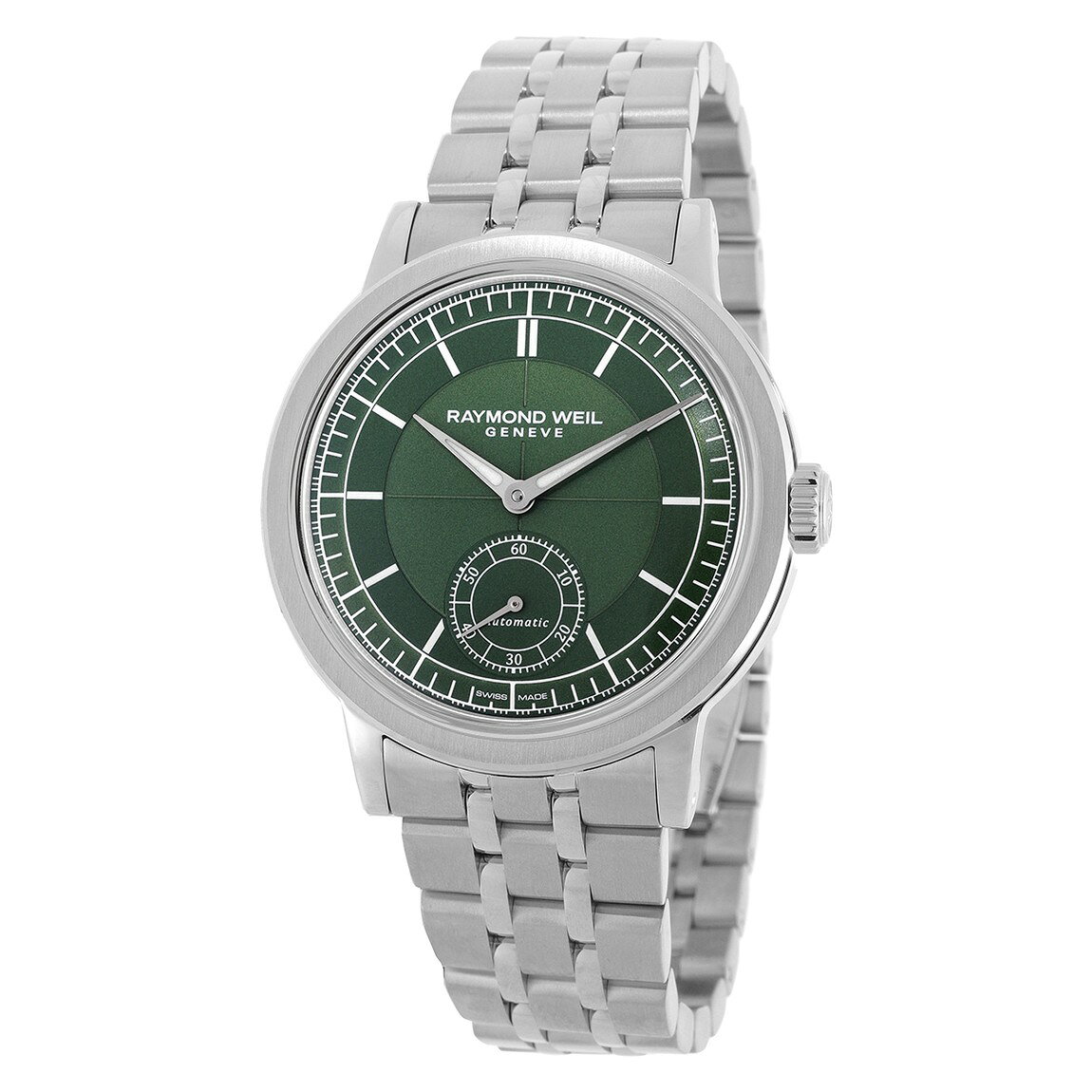 Raymond Weil Millesime 腕時計 グリーン文字盤 自動巻き メンズ ステンレス 2930-ST-52001