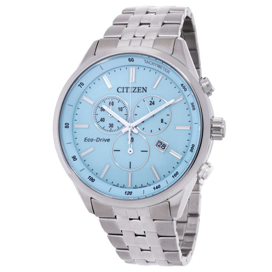 Rakuten - Citizenシチズン腕時計 逆輸入 Eco Drive クロノグラフ ブルー ダイヤル メンズ ウォッチ AT2570 56M
