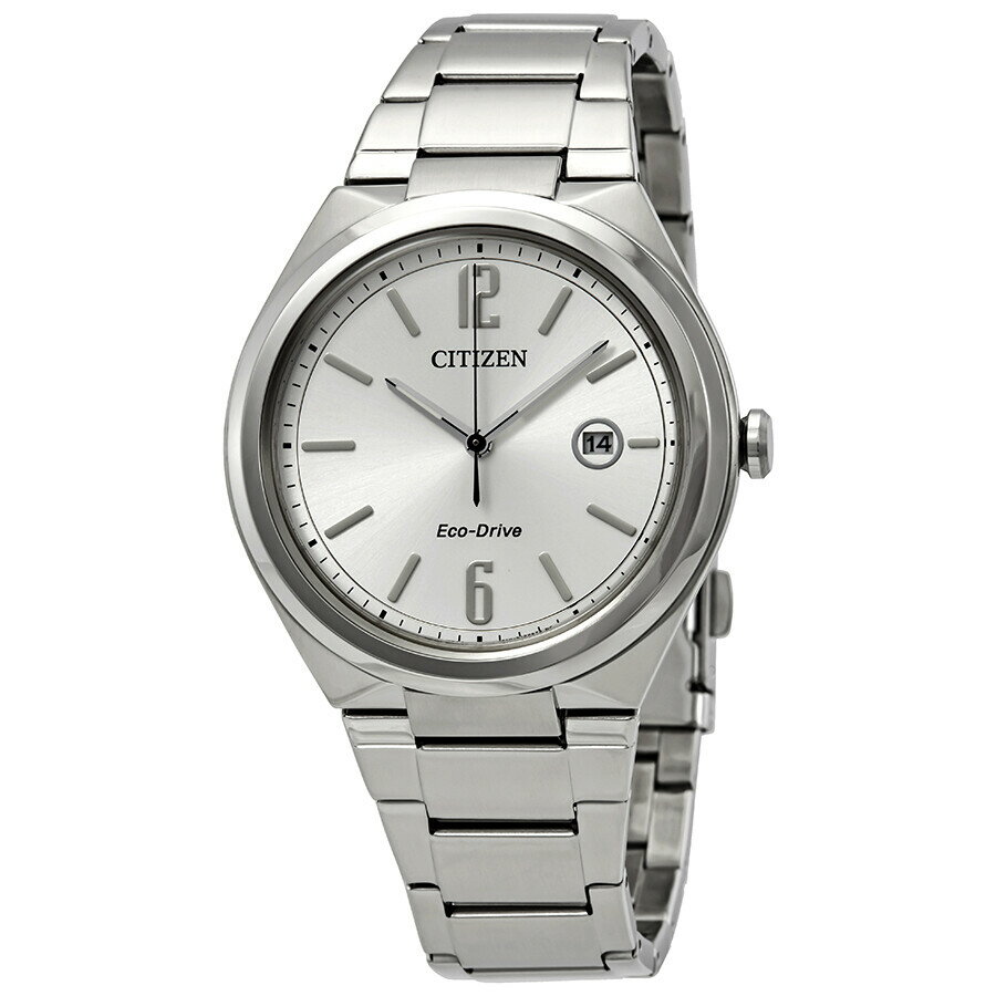 Citizenシチズン腕時計 逆輸入 Chandler シルバー ダイヤル メンズ ウォッチ AW1371 83A