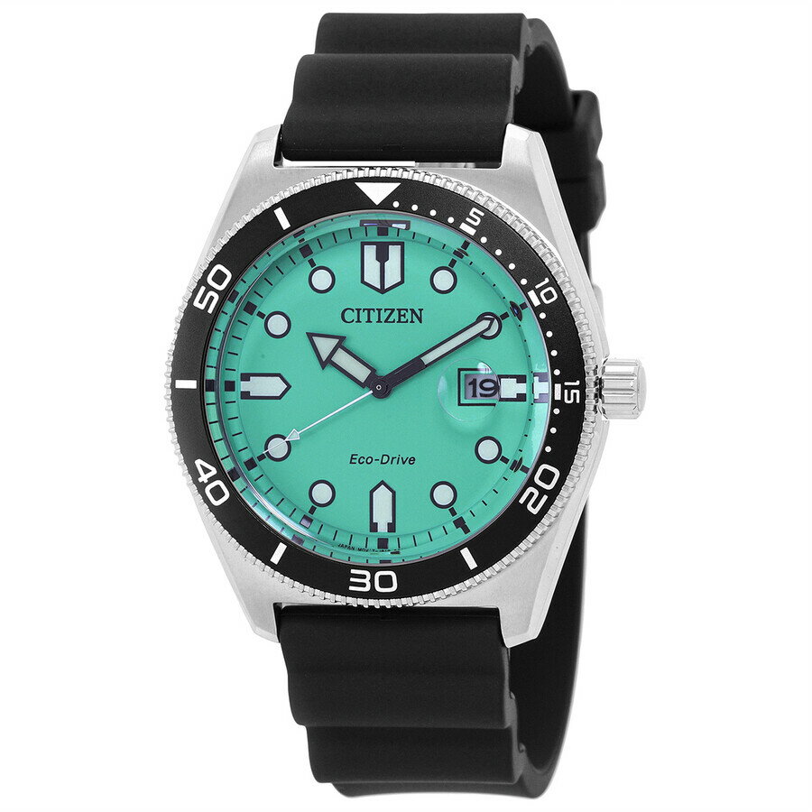 乐天商城 - Citizenシチズン腕時計 逆輸入 Eco Drive ターコイズ ダイヤル メンズ ウォッチ AW1760 14X