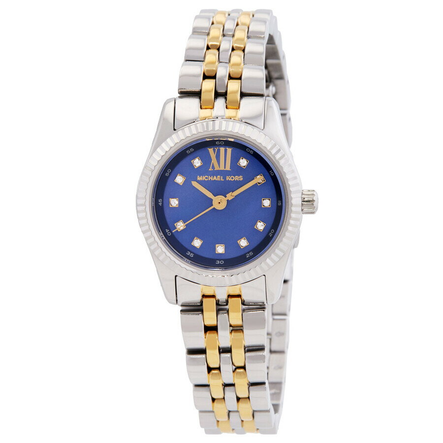 Michael Kors Lexington レディース 腕時計 クォーツ ブルー マザーオブパール文字盤 コンビカラー ステンレス