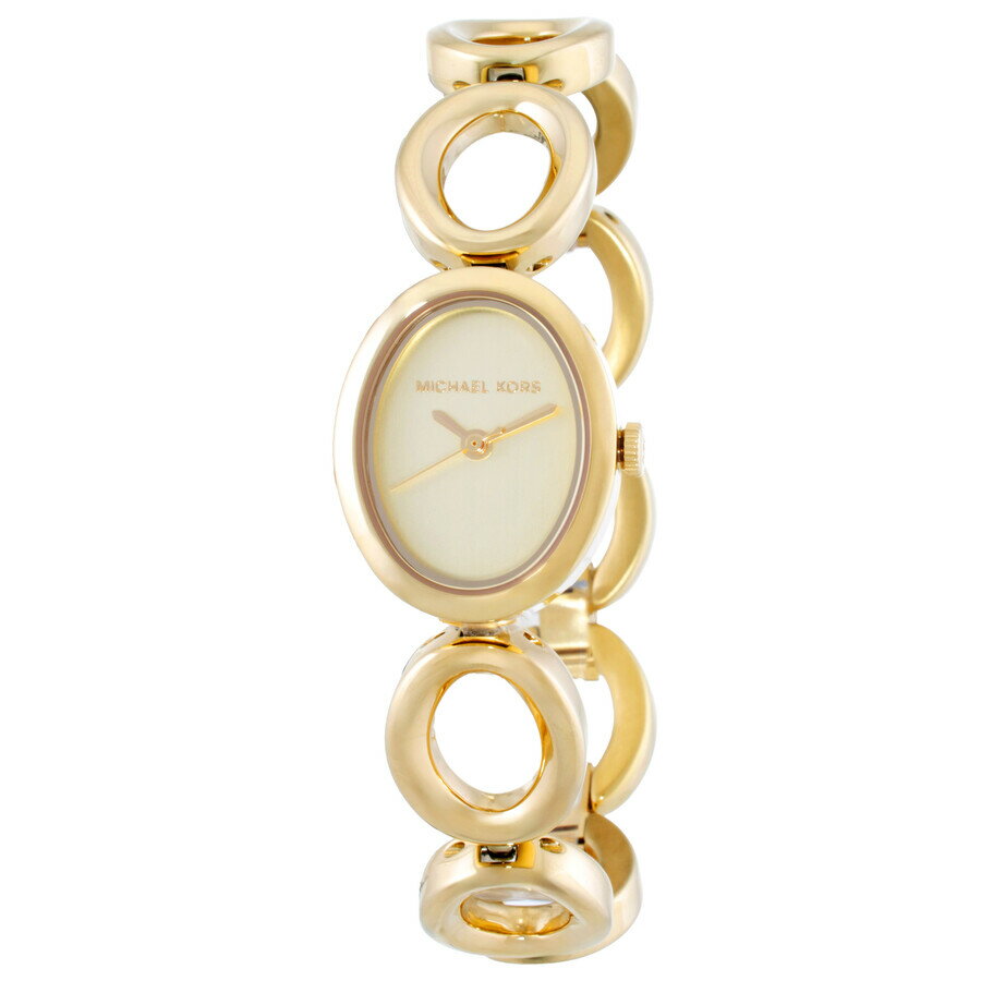 Michael Kors Mini Maude レディース 腕時計 クォーツ オーバル ゴールド ステンレス