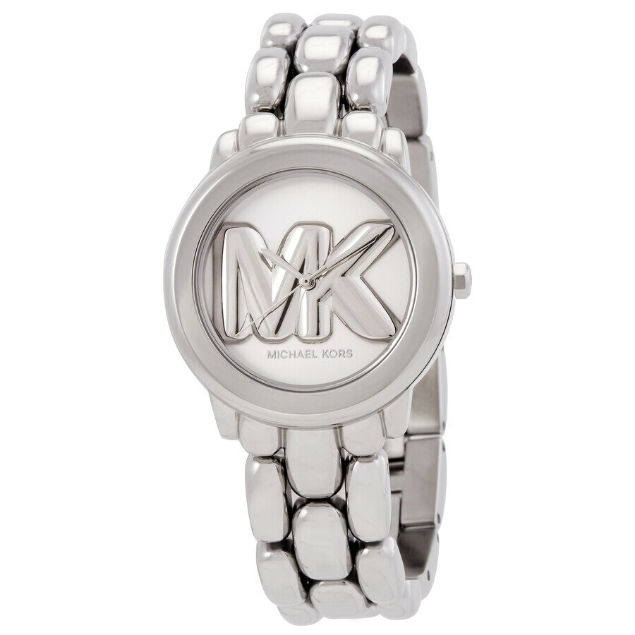 Michael Kors Phoebe 腕時計 レディース クォーツ シルバー文字盤 ステンレススチール