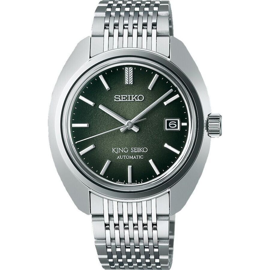 Seikoセイコー逆輸入 King Seikoセイコー逆輸入 メンズ 腕時計 自動巻き グリーン文字盤 ステンレススチール