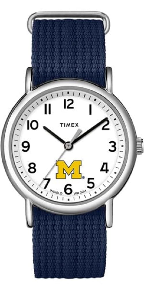 TIMEX ユニセックス男女兼用 ウィークエンダー 38mm 腕時計シガン ウルヴァリンズ スリップスルー 一重ストラップ