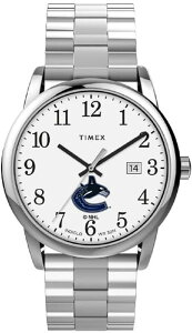 TIMEX メンズ男性 イージー リーダー 38mm 腕時計 バンクーバー・カナックス・エキスパンションバンド付