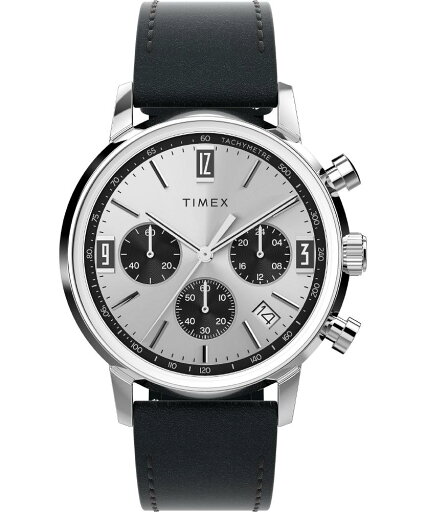Timex メンズ Marlin 40mm Watch - Black Strap Silver-Tone Dial Stainless Steel Case タイメックス腕時計 並行輸入品 Timex メンズ Marlin 40mm Watch - Black Strap Silver-Tone Dial Stainless Steel Case タイメックス腕時計 並行輸入品
