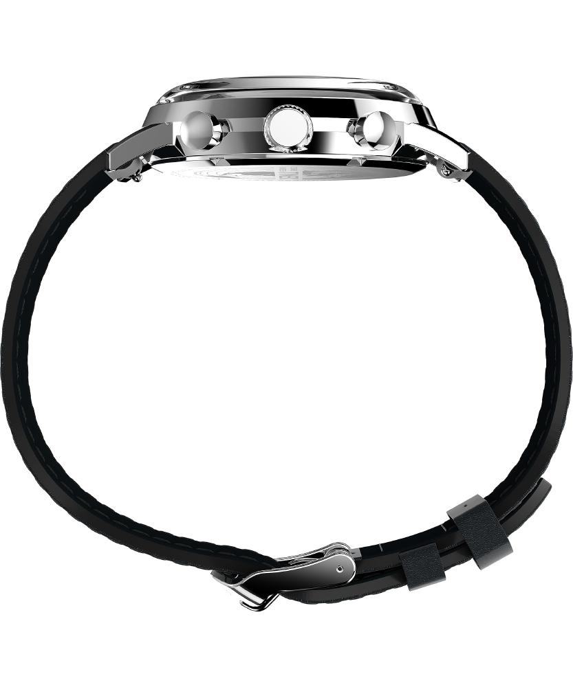 Timex メンズ Marlin 40mm Watch - Black Strap Silver-Tone Dial Stainless Steel Case タイメックス腕時計 並行輸入品