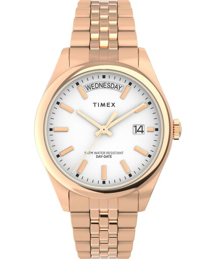 Timex レディース Legacy 36mm Watch - Rose Gold-Tone Bracelet White Dial Rose Gold-Tone Case タイメックス腕時計 並行輸入品 Timex レディース Legacy 36mm Watch - Rose Gold-Tone Bracelet White Dial Rose Gold-Tone Case タイメックス腕時計 並行輸入品