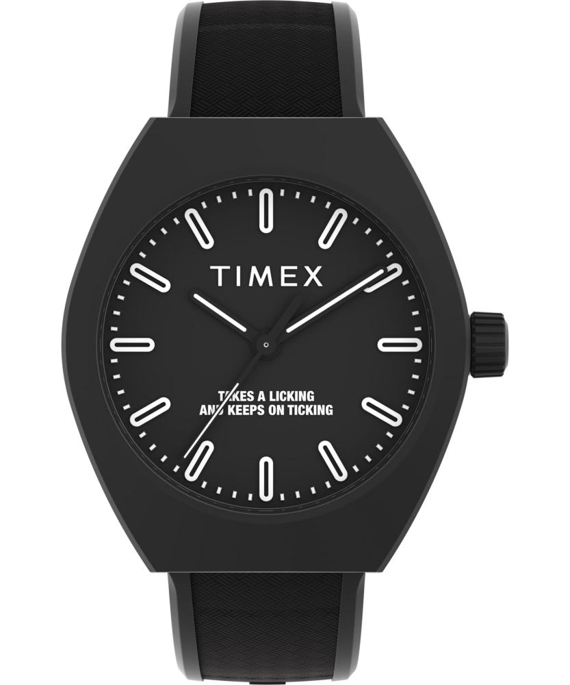 Timex ユニセックス Urban Pop 40mm Watch - Black Strap Black Dial Black Case タイメックス腕時計 並行輸入品