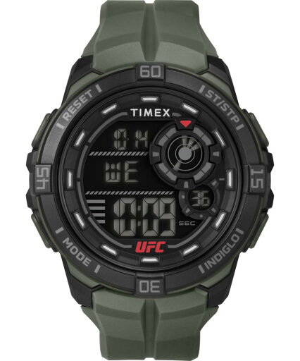 Timex メンズ UFC Rush 52mm Watch - Green Strap Digital Dial Black Case タイメックス腕時計 並行輸入品 Timex メンズ UFC Rush 52mm Watch - Green Strap Digital Dial Black Case タイメックス腕時計 並行輸入品