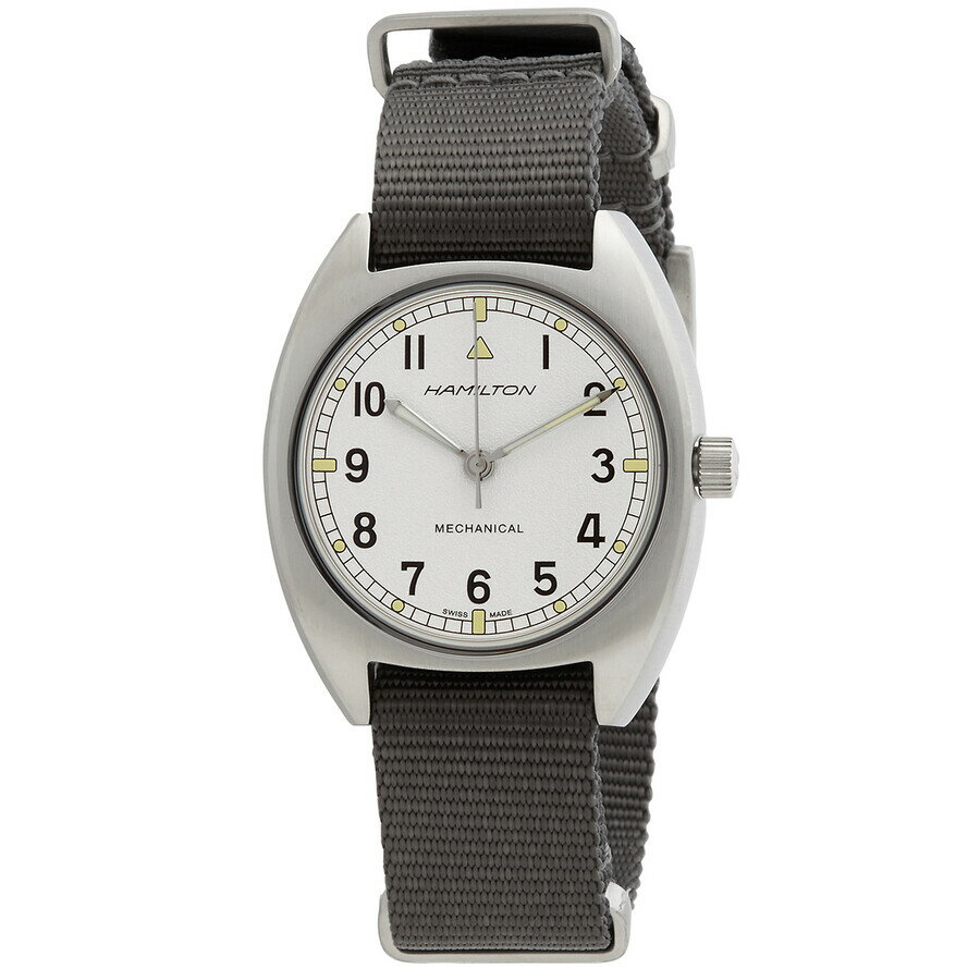 Hamiltonハミルトン カーキ アビエーション パイロット パイオニア メカニカル ハンドワインド シルバーダイヤル メンズウォッチ H76419951