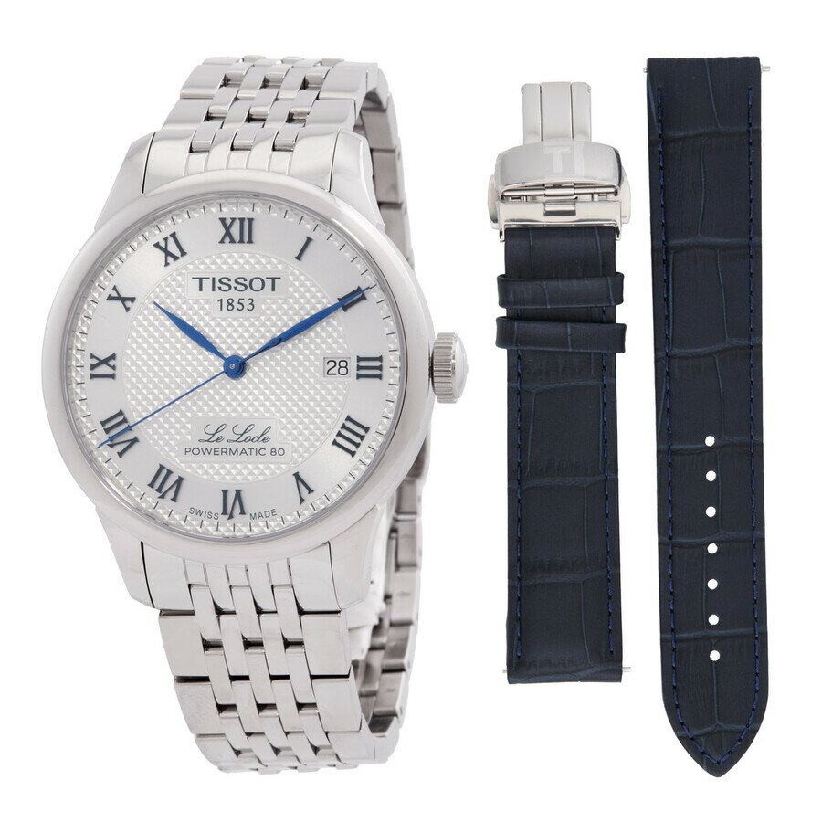 Tissot Le Locle Powermatic 80 20周年記念モデル メンズ腕時計 自動巻き シルバー文字盤 ステンレスベルト