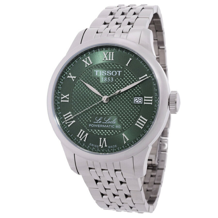 Tissot Le Locle 腕時計 メンズ 自動巻き グリーン文字盤 ステンレススティールベルト