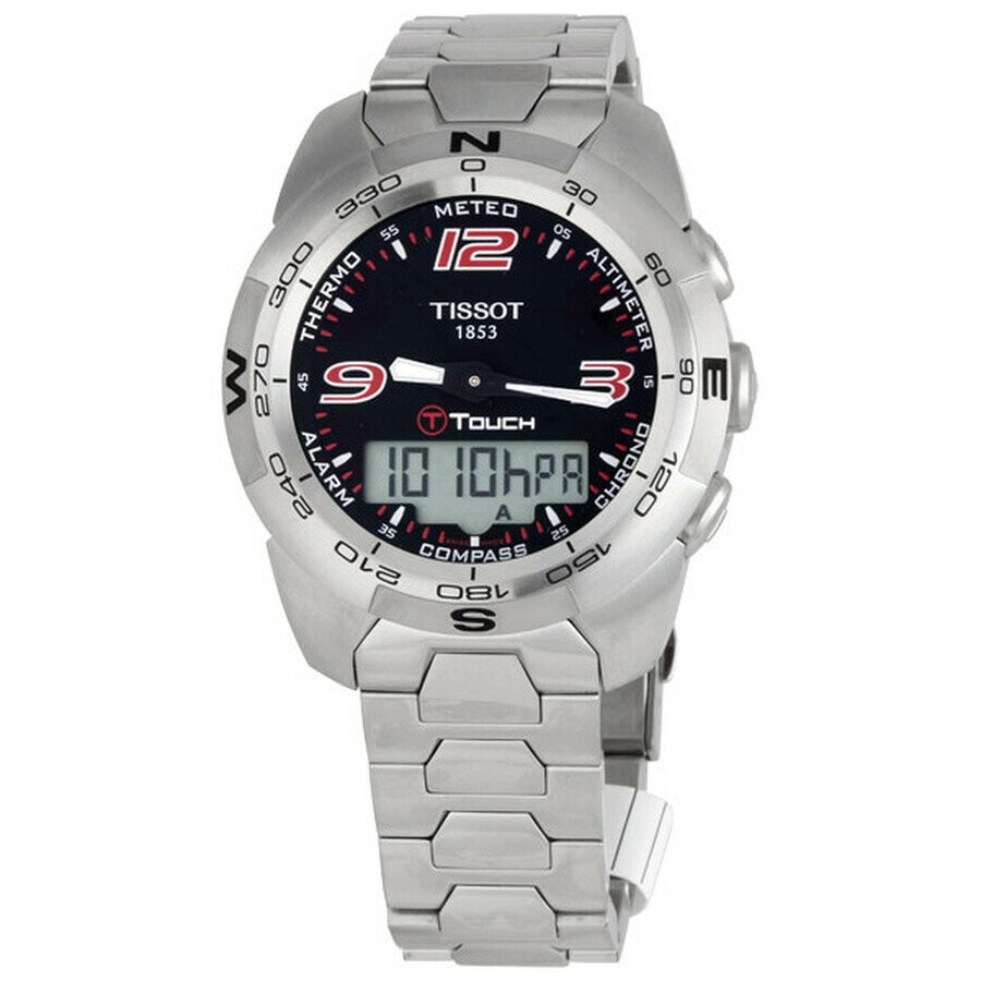 Tissot T-Touch Expert 腕時計 メンズ アナデジ クォーツ カーボン文字盤 ステンレススチール