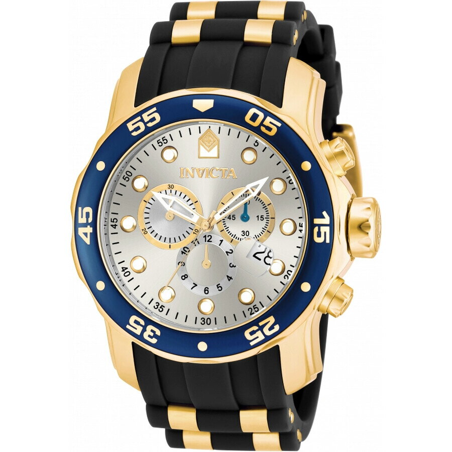 Rakuten - Invictaインビクタ Pro Diver クロノグラフ クォーツ シルバー ダイヤル メンズ 腕時計 17880